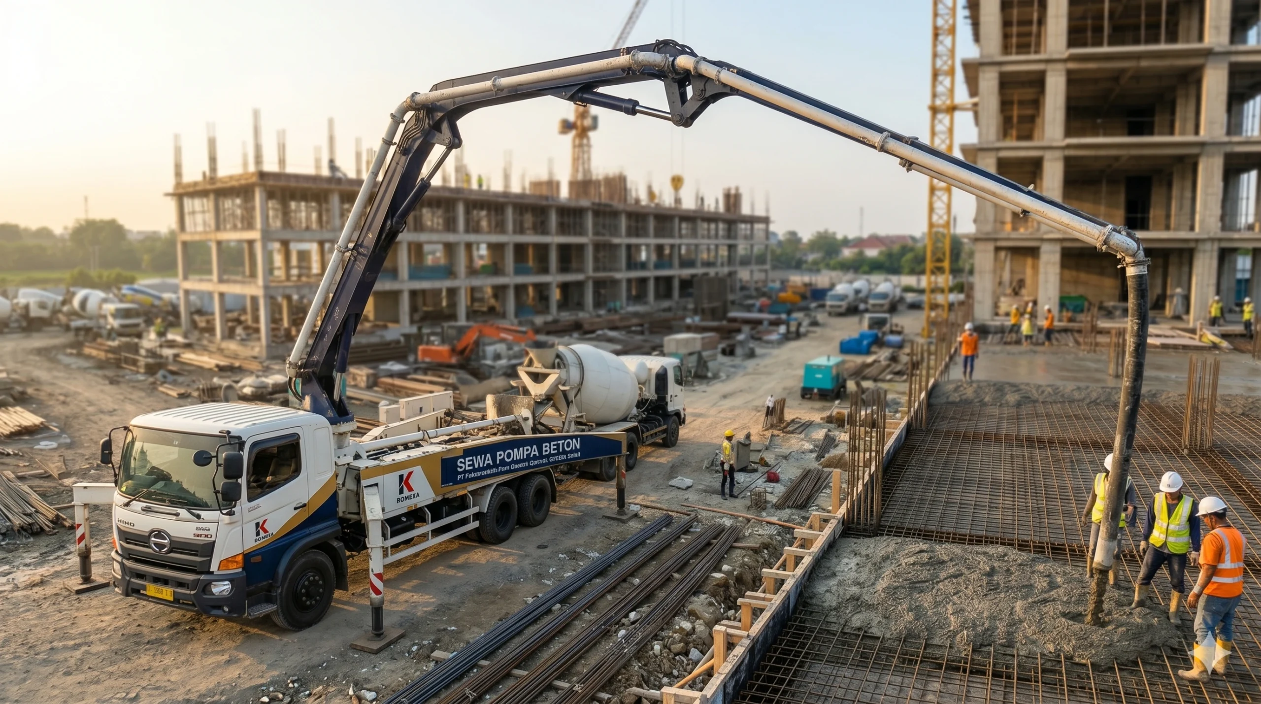 rental pompa beton ready mix pt karya readymix group